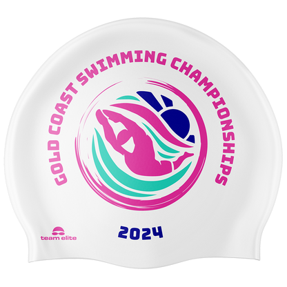 2024 Swimming Gold Coast Reversible Swim Silicone Cap