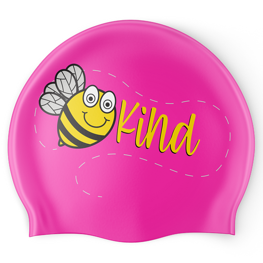 Bee Kind Swim Cap - Pink