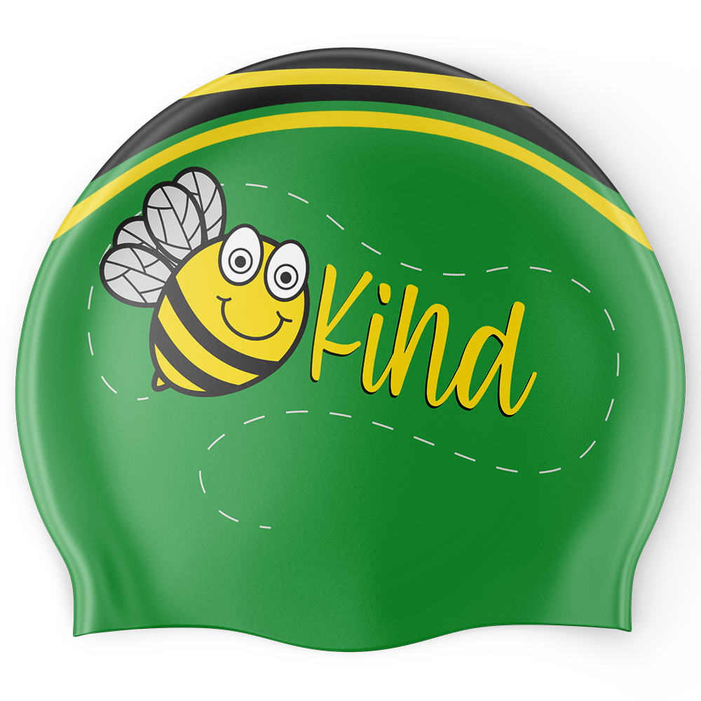 Bee Kind Swim Cap - Green