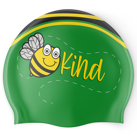 Bee Kind Swim Cap - Green