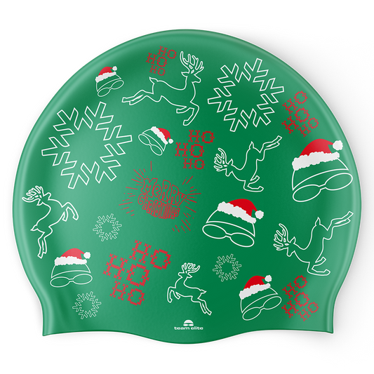 Christmas Swim Cap - Green