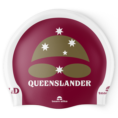 Queenslander Swim Cap - Maroon